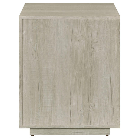 Loomis Whitewashed Gray 3-Drawer Square File Cabinet from Coaster - Luna Furniture