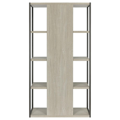 Loomis Whitewashed Gray 4-Shelf Bookcase from Coaster - Luna Furniture