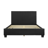 Lorenzi Black Full Upholstered Platform Bed from Homelegance - Luna Furniture