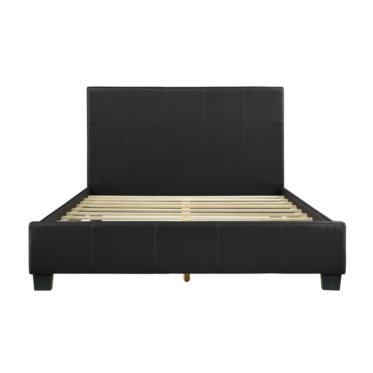 Lorenzi Black Upholstered Platform Bedroom Set from Homelegance - Luna Furniture