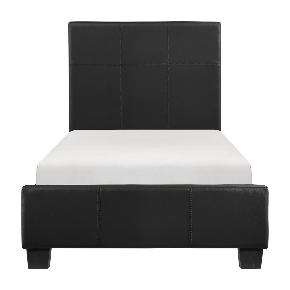 Lorenzi Black Upholstered Platform Youth Bedroom Set from Homelegance - Luna Furniture