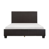 Lorenzi Dark Brown Upholstered Platform Bedroom Set from Homelegance - Luna Furniture