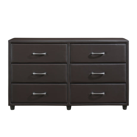 Lorenzi Dark Brown Upholstered Platform Youth Bedroom Set from Homelegance - Luna Furniture