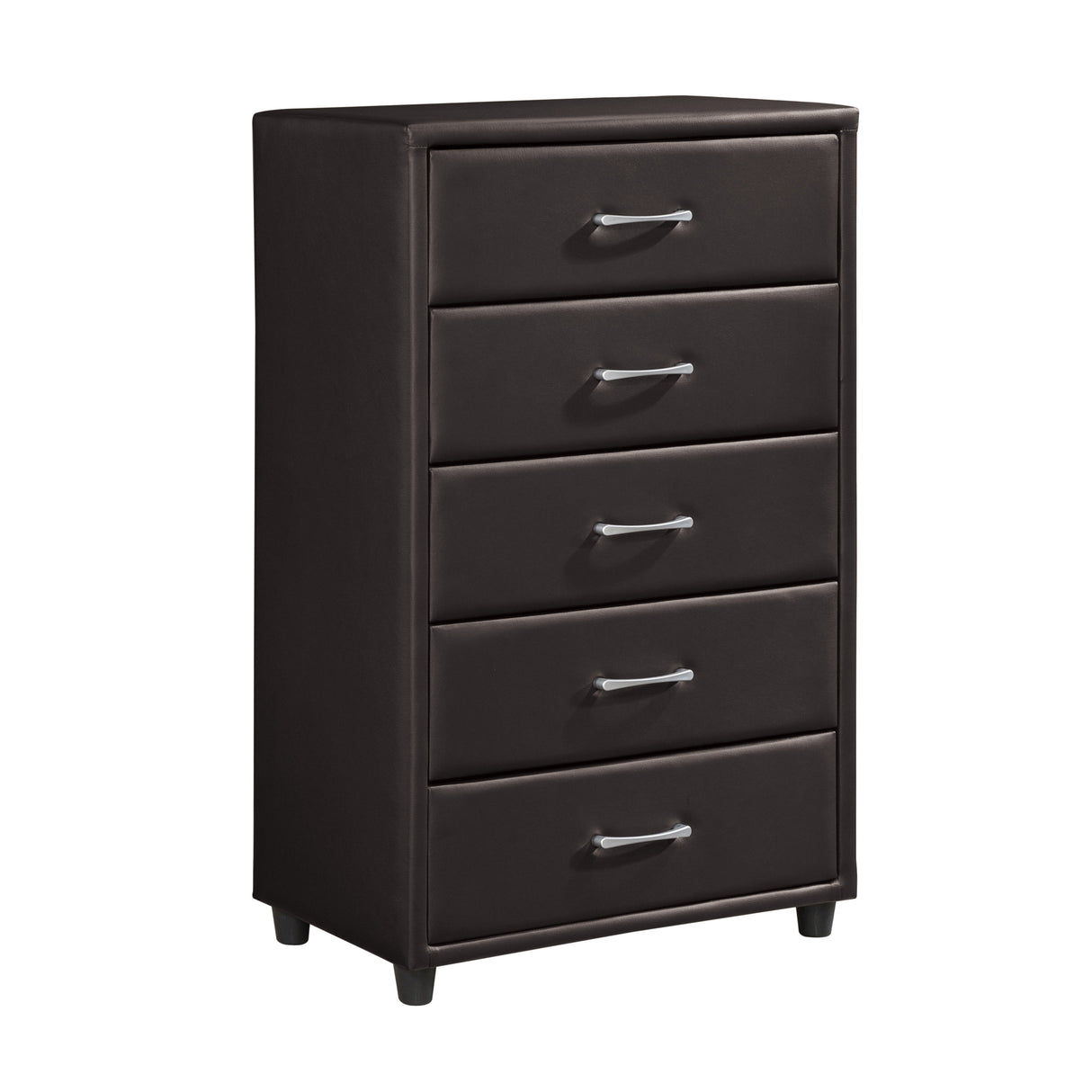 Lorenzi Dark Brown Upholstered Platform Youth Bedroom Set from Homelegance - Luna Furniture
