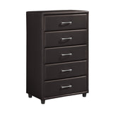 Lorenzi Dark Brown Upholstered Platform Youth Bedroom Set from Homelegance - Luna Furniture