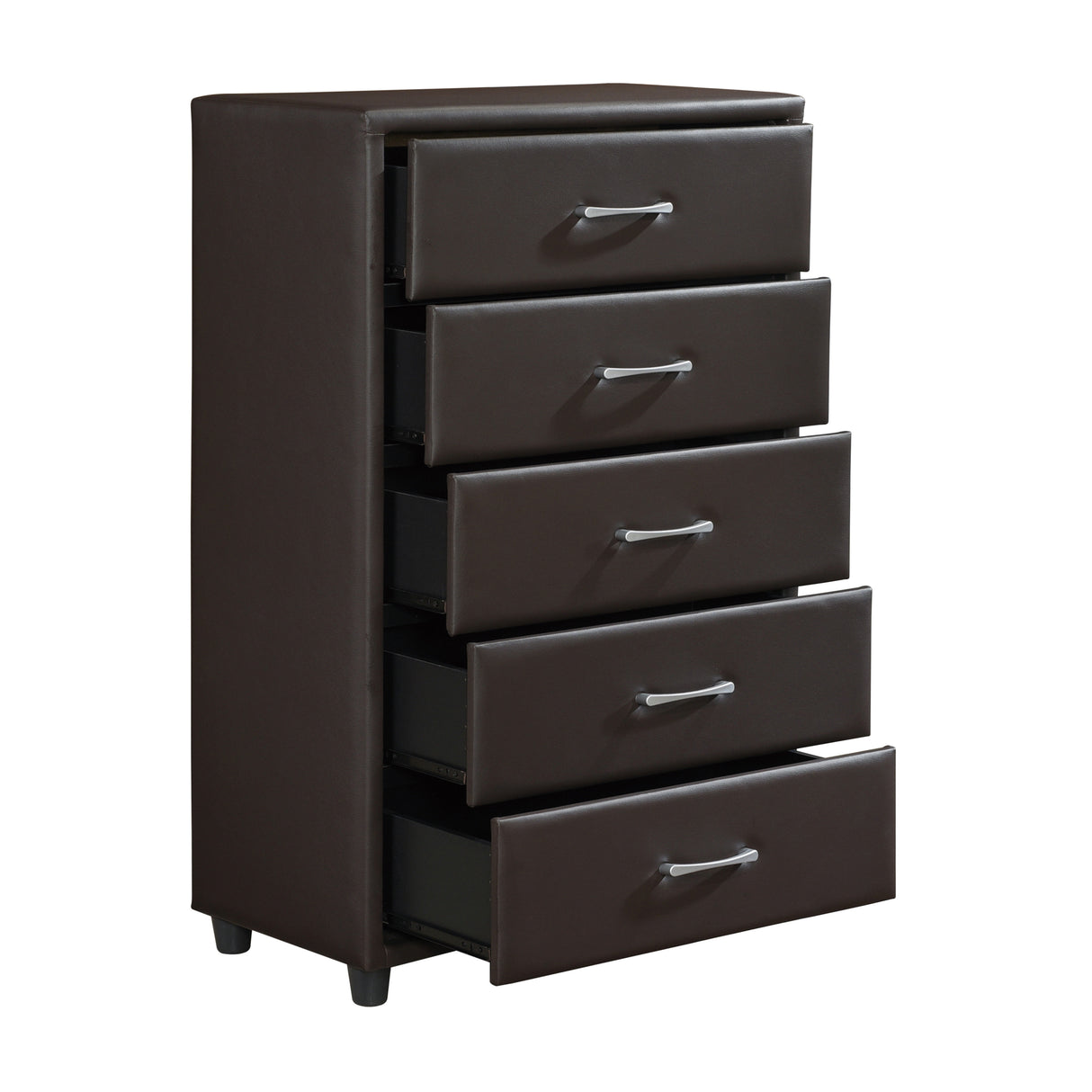 Lorenzi Dark Brown Upholstered Platform Youth Bedroom Set from Homelegance - Luna Furniture