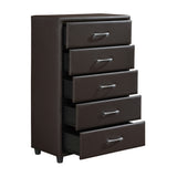 Lorenzi Dark Brown Upholstered Platform Youth Bedroom Set from Homelegance - Luna Furniture