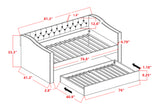 Loretta Gray Twin Daybed from Crown Mark - Luna Furniture