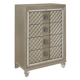 Loudon Champagne Metallic Youth Chest from Homelegance - Luna Furniture