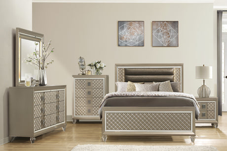 Loudon Champagne Metallic Youth Chest from Homelegance - Luna Furniture