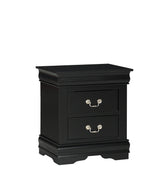 Louis Philip Black Nightstand from Crown Mark - Luna Furniture