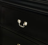 Louis Philip Black Nightstand from Crown Mark - Luna Furniture