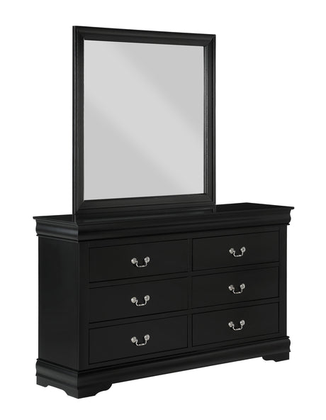 Louis Philip Black Sleigh Youth Bedroom Set from Crown Mark - Luna Furniture