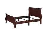 Louis Philip Cherry King Sleigh Bed from Crown Mark - Luna Furniture