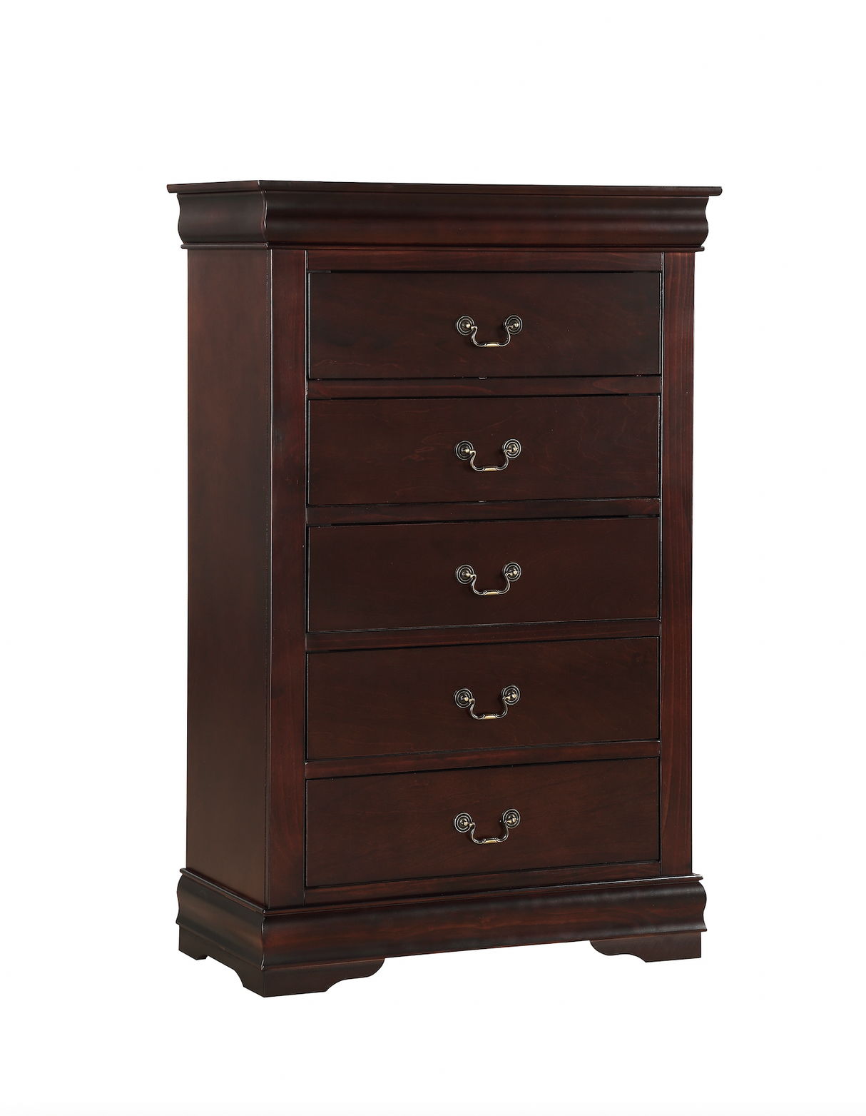 Louis Philip Cherry Sleigh Bedroom Set from Crown Mark - Luna Furniture