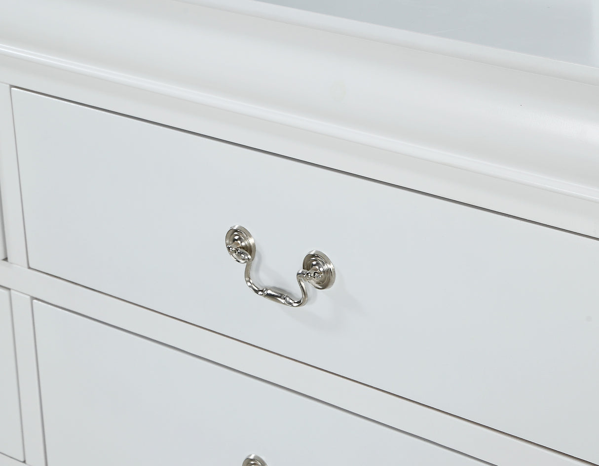 Crown Mark Louis Philip White Dresser Crown Mark Louis Philip White Dresser
