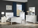 Louis Philip White Sleigh Youth Bedroom Set from Crown Mark - Luna Furniture