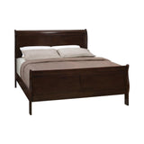 Louis Philippe Cappuccino Queen Panel Sleigh Bed from Coaster - Luna Furniture