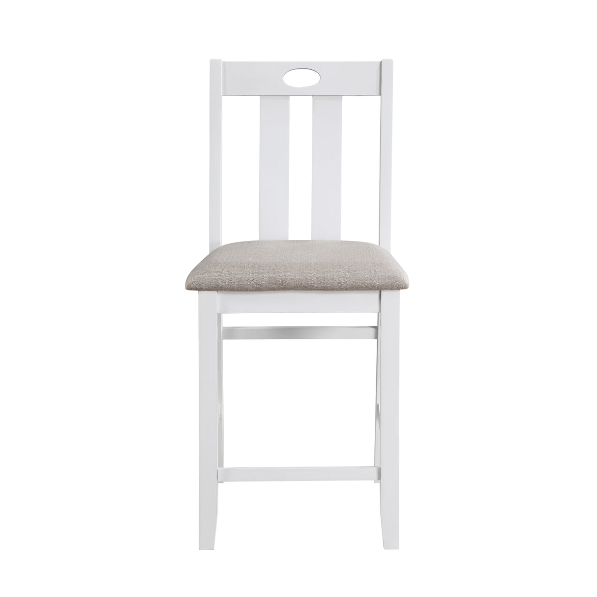 Lowell Bright White/Weathered Gray 5-Piece Counter Height Set from Homelegance - Luna Furniture