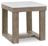 Loyaska Brown/Ivory End Table from Ashley - Luna Furniture