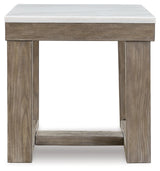Loyaska Brown/Ivory End Table from Ashley - Luna Furniture