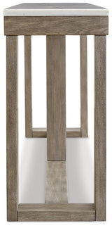 Loyaska Brown/Ivory Sofa Table from Ashley - Luna Furniture