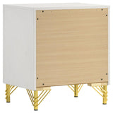 Lucia Beige Bedroom Set with Upholstered Wingback Panel Bed from Coaster - Luna Furniture