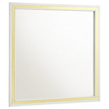 Lucia White Dresser Mirror (Mirror Only) from Coaster - Luna Furniture