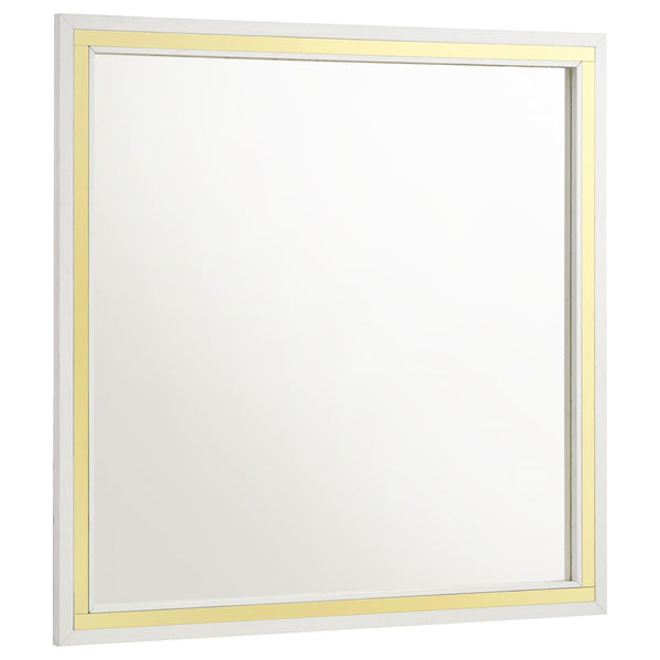 Lucia White Dresser Mirror (Mirror Only)