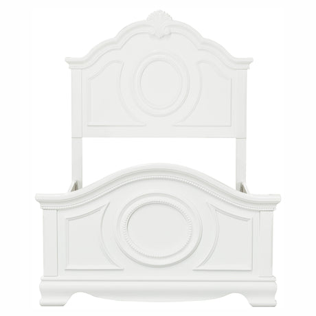 Lucida White Twin Panel Bed from Homelegance - Luna Furniture