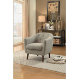 Lucille Beige Accent Chair from Homelegance - Luna Furniture