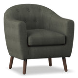Lucille Gray Accent Chair from Homelegance - Luna Furniture