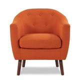 Lucille Orange Accent Chair from Homelegance - Luna Furniture