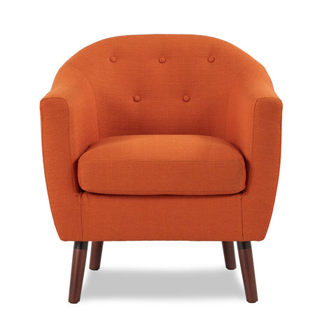 Lucille Orange Accent Chair from Homelegance - Luna Furniture