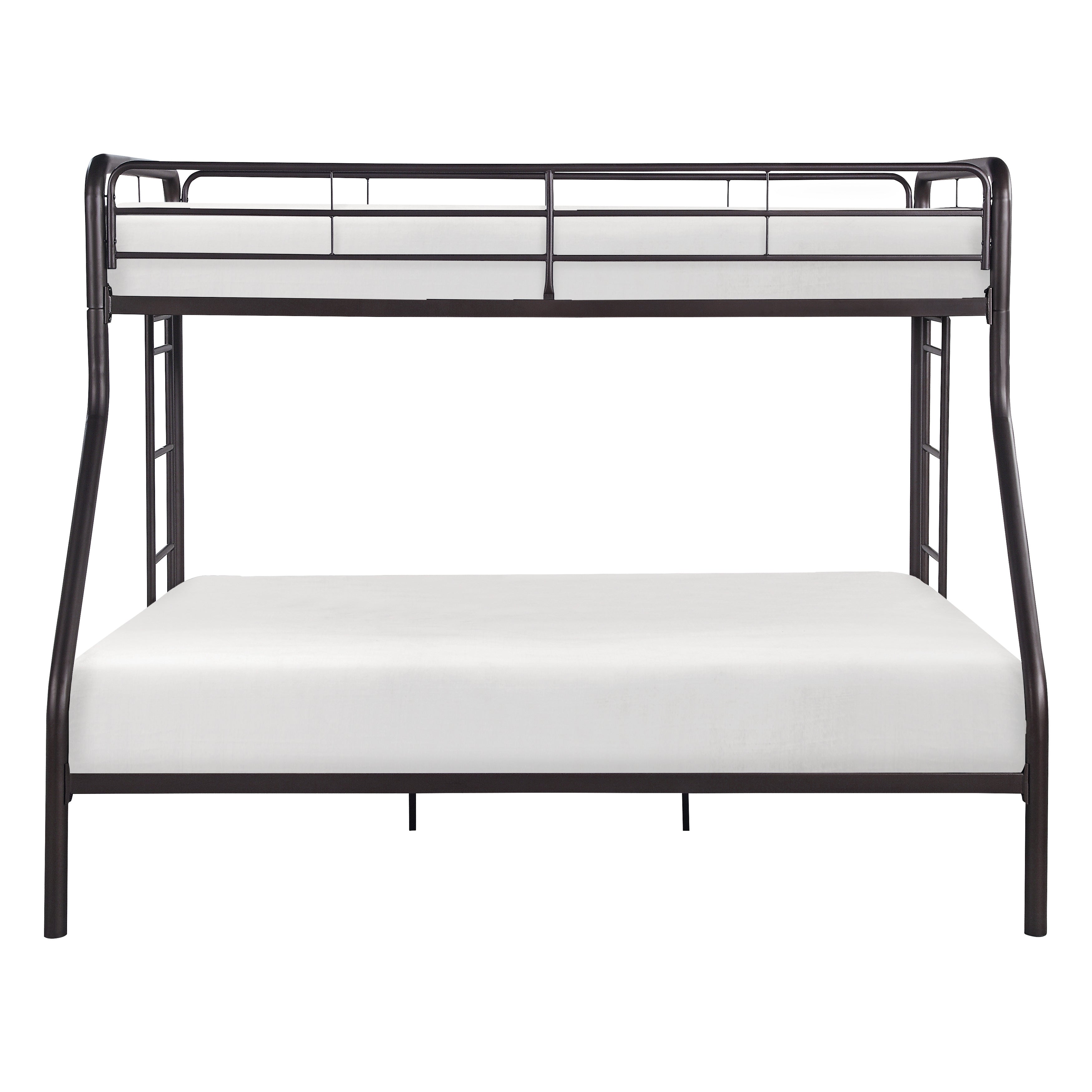 Homelegance Lunar Dark Bronze Metal Twin/Full Bunk Bed - Luna