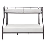 Lunar Dark Bronze Metal Twin/Full Bunk Bed from Homelegance - Luna Furniture