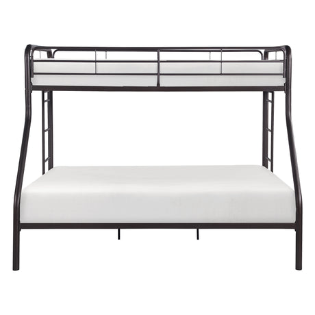 Lunar Dark Bronze Metal Twin/Full Bunk Bed from Homelegance - Luna Furniture