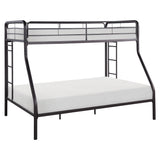 Lunar Dark Bronze Metal Twin/Full Bunk Bed from Homelegance - Luna Furniture