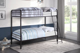 Lunar Dark Bronze Metal Twin/Twin Bunk Bed from Homelegance - Luna Furniture