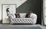 Lupino Ivory Velvet Loveseat from Nova Furniture - Luna Furniture