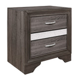 Luster Gray Upholstered Storage Platform Bedroom Set from Homelegance - Luna Furniture