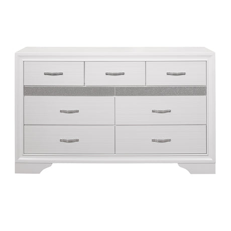 Luster White Dresser from Homelegance - Luna Furniture
