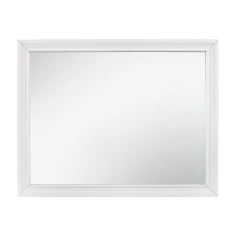 Luster White Mirror (Mirror Only) from Homelegance - Luna Furniture