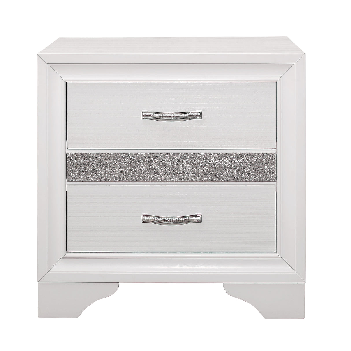 Luster White Nightstand from Homelegance - Luna Furniture