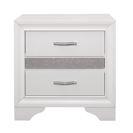 Luster White Nightstand from Homelegance - Luna Furniture