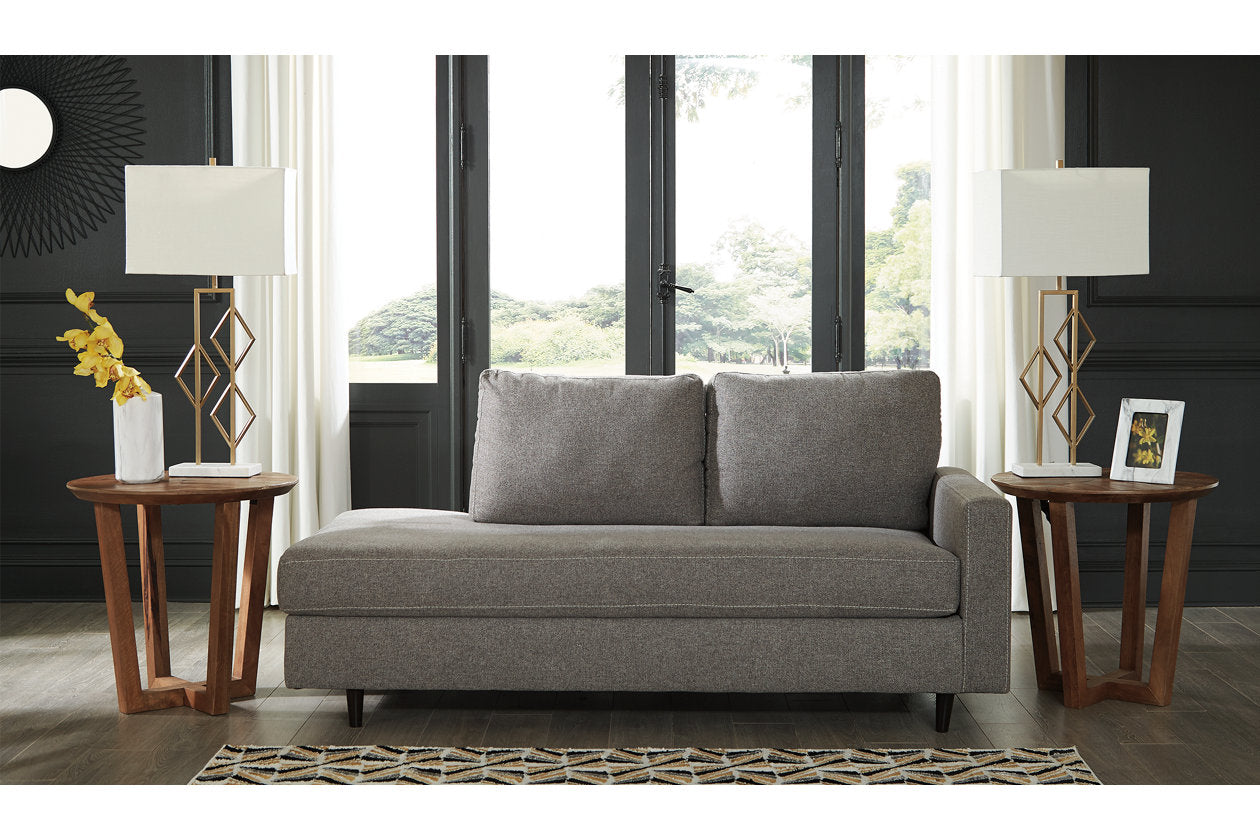 Lyman Graphite Right-Arm Facing Corner Chaise from Ashley Furniture - Luna Furniture