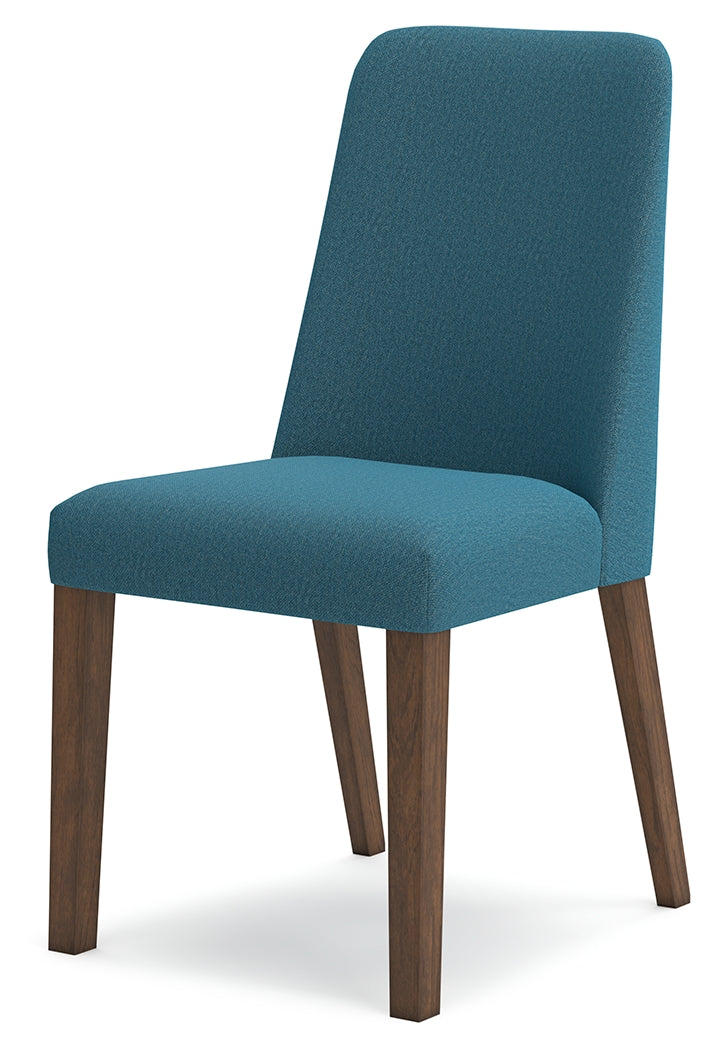 Lyncott Blue/Brown Dining Chair, Set of 2 from Ashley Furniture - Luna Furniture