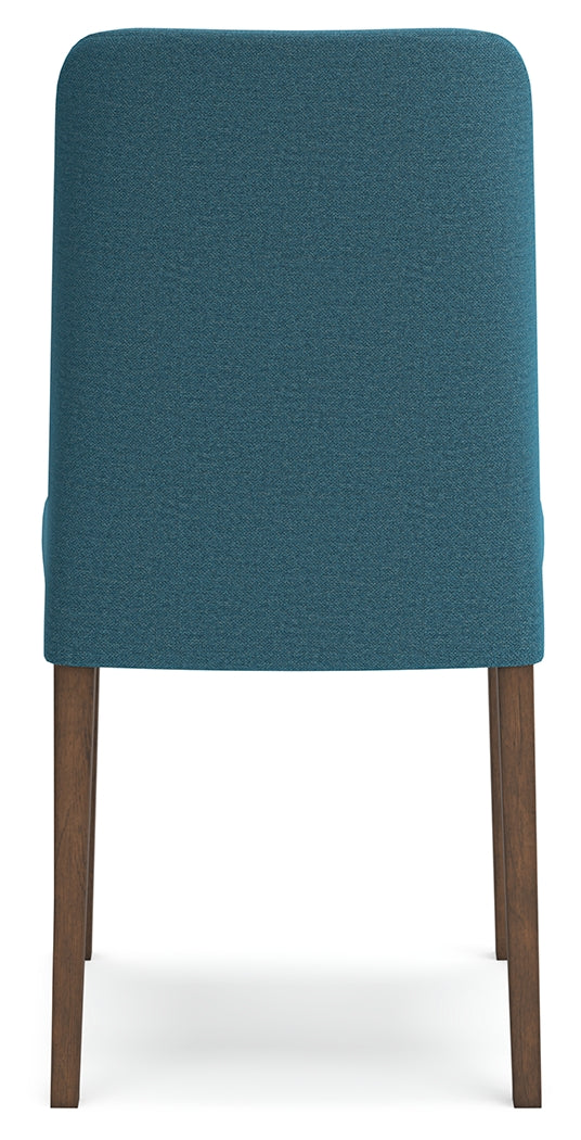 Lyncott Blue/Brown Dining Chair, Set of 2 from Ashley Furniture - Luna Furniture