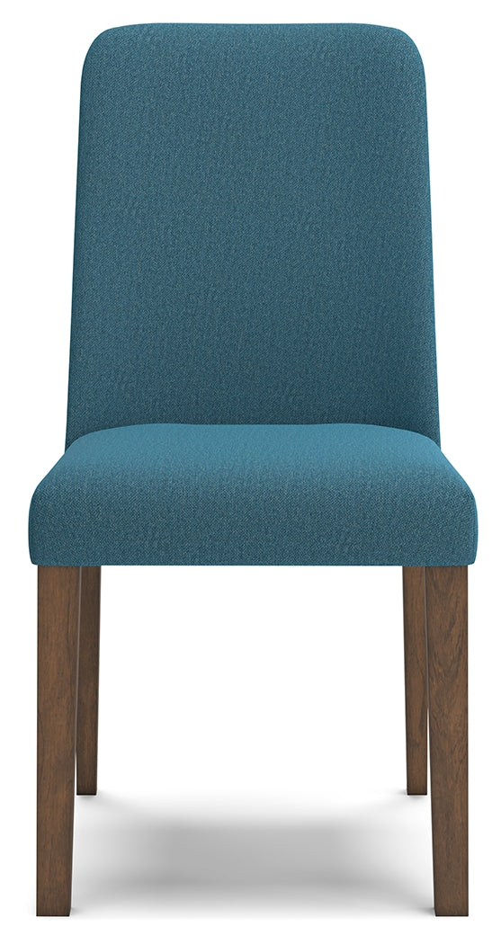 Lyncott Blue/Brown Dining Chair, Set of 2 from Ashley Furniture - Luna Furniture
