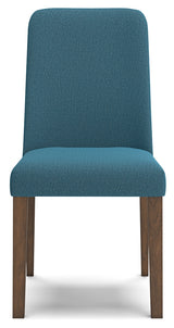 Lyncott Blue/Brown Dining Chair, Set of 2 from Ashley Furniture - Luna Furniture